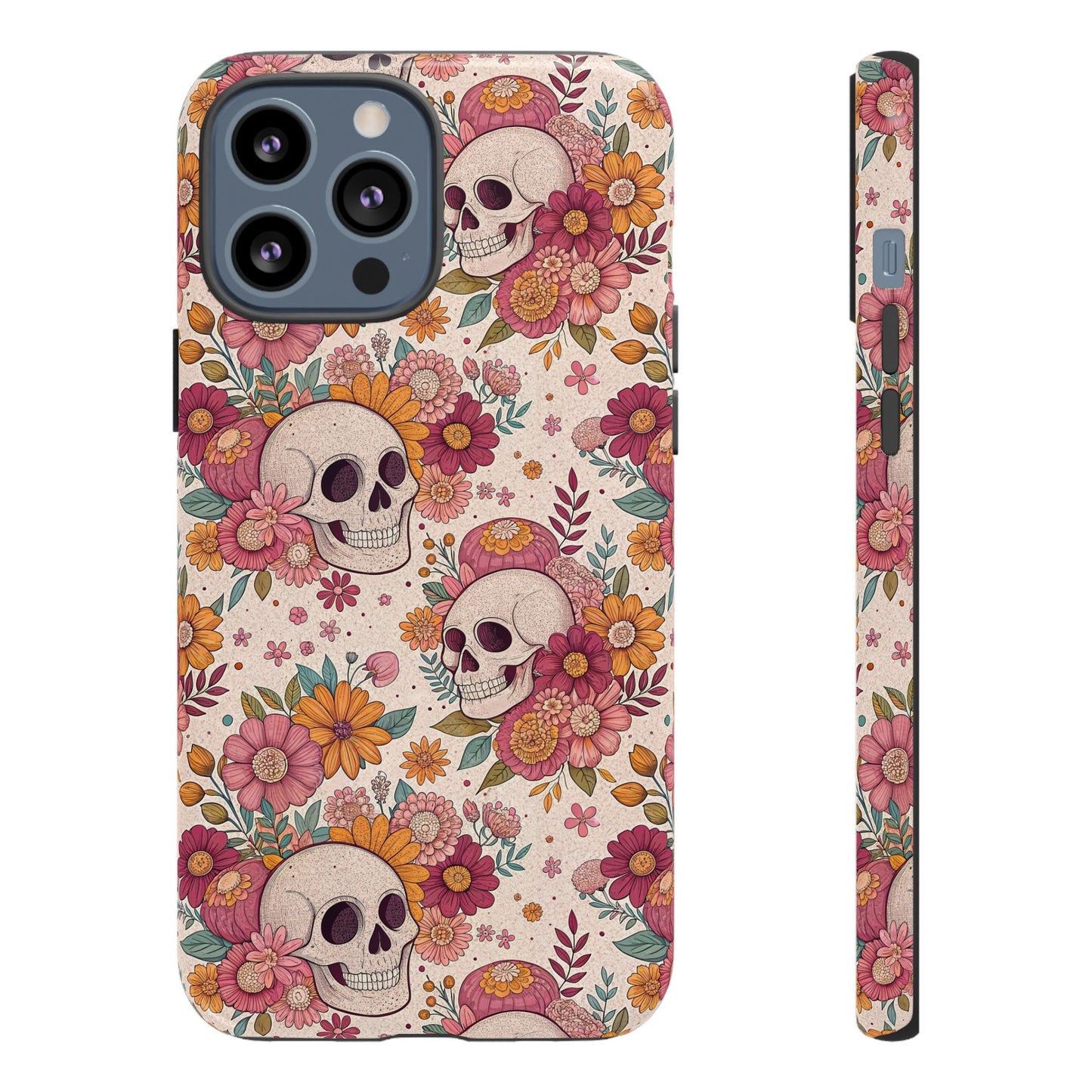 Floral Skull iPhone Case