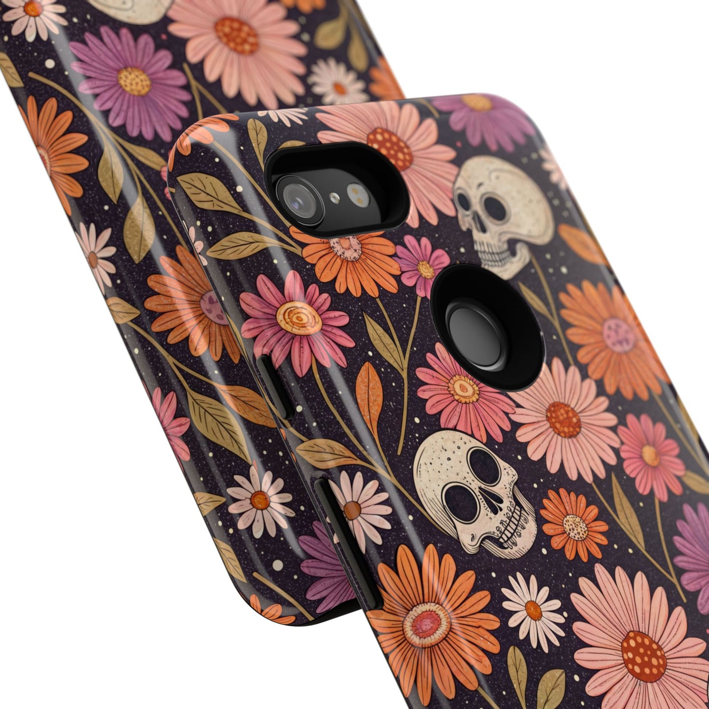 Skulls & Fall Florals Google Pixel Case
