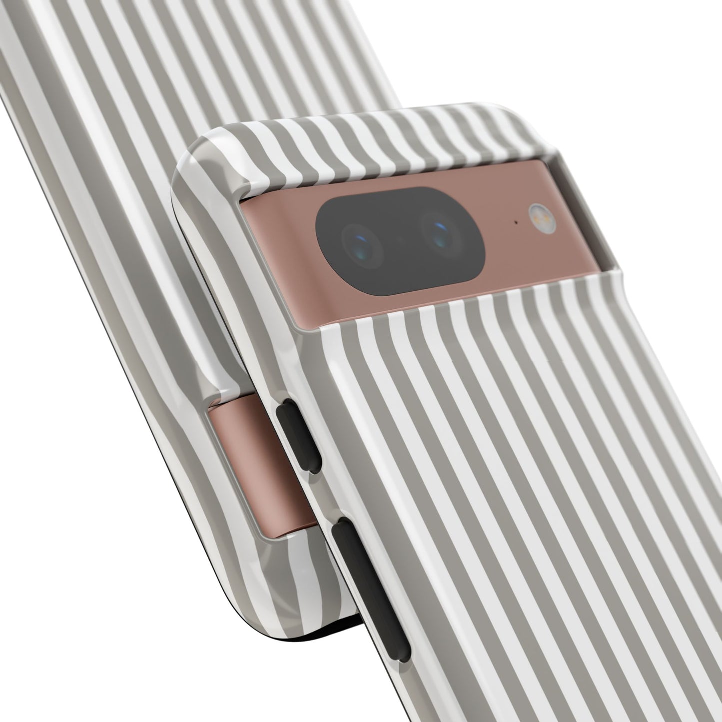 Gray & White Stripe Google Pixel Case