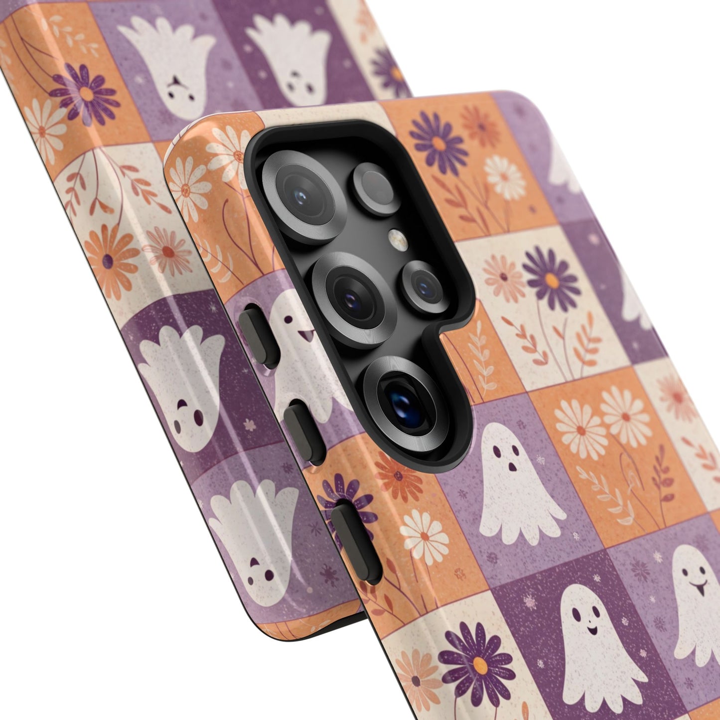 Ghost Floral Checkerboard Samsung Case