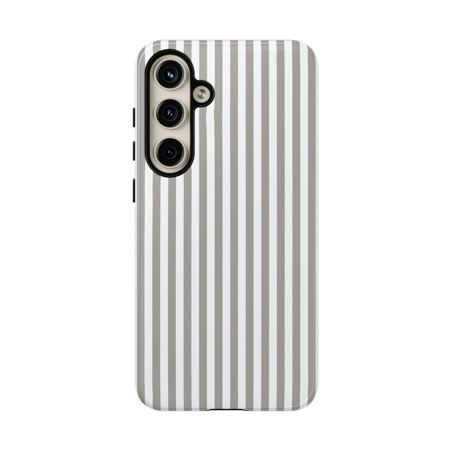 Gray & White Stripe Samsung Case