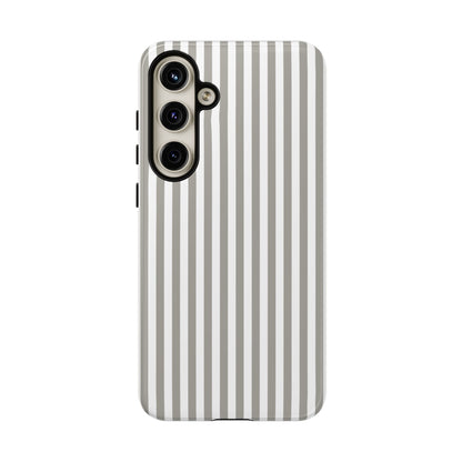 Gray & White Stripe Samsung Case