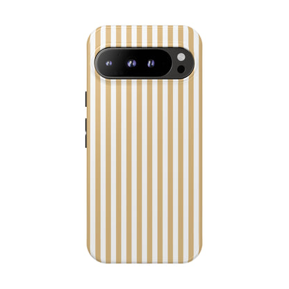 Yellow & White Stripe Google Pixel Case