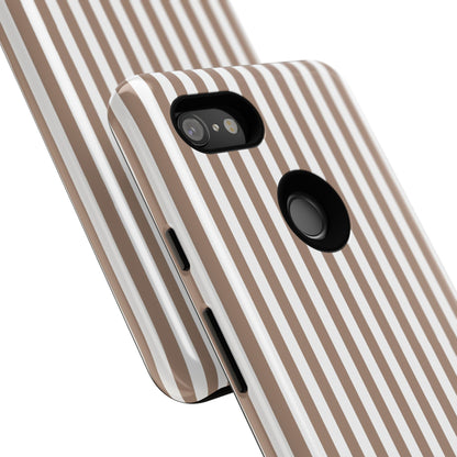 Beige & White Stripe Google Pixel Case