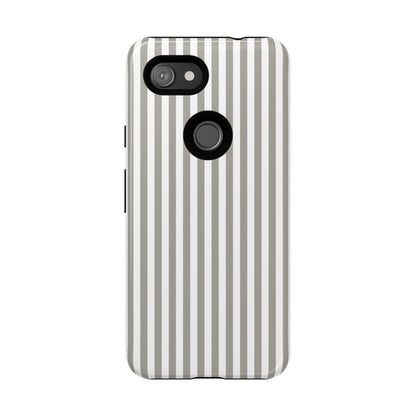 Gray & White Stripe Google Pixel Case