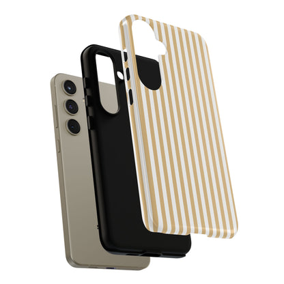 Yellow & White Stripe Samsung Case