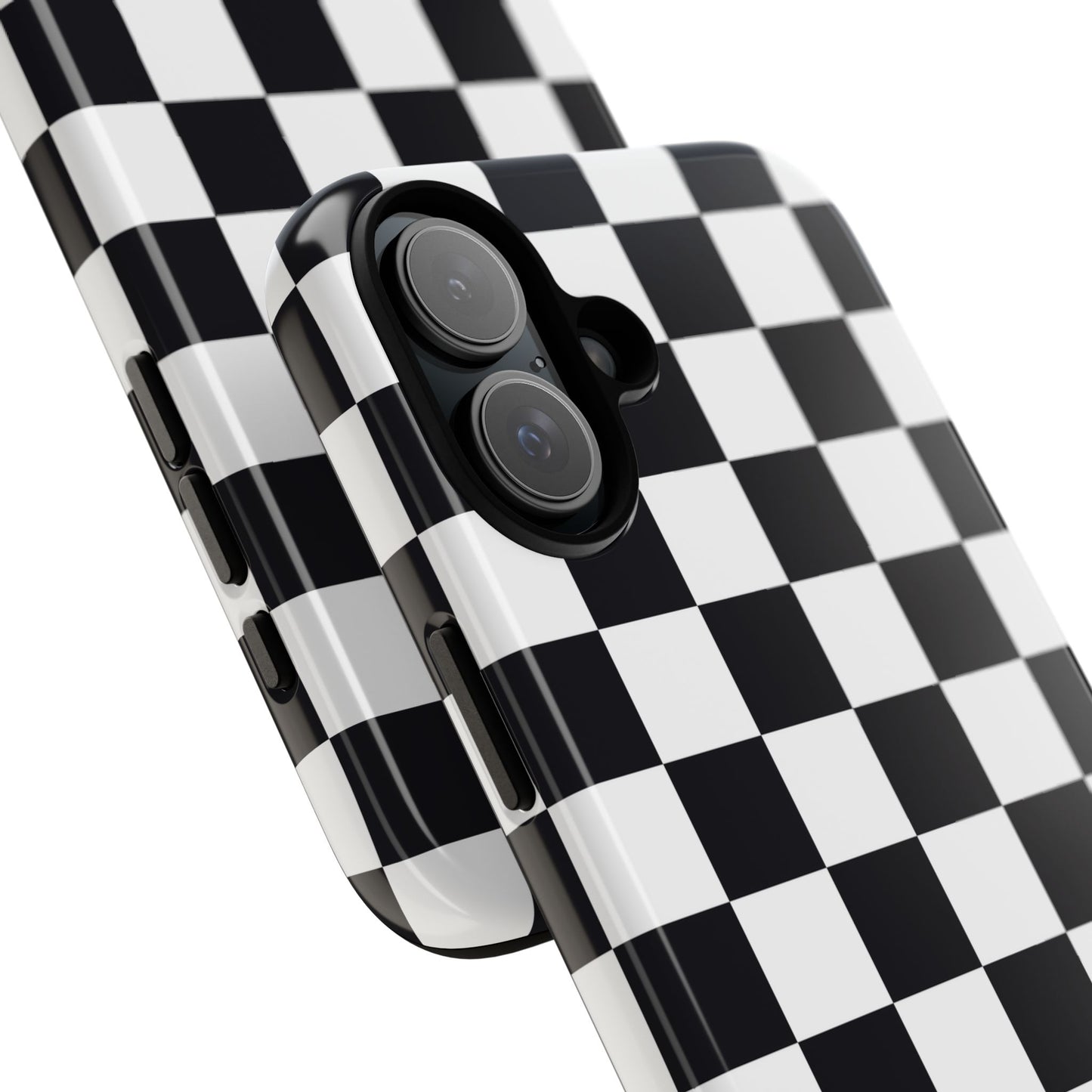 Black & White Checkerboard iPhone Case