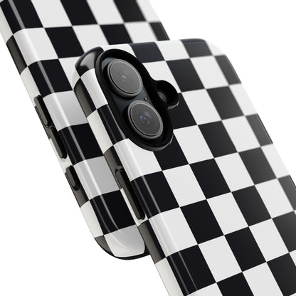 Black & White Checkerboard iPhone Case