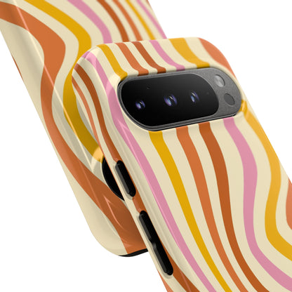 Retro Sunset Wave Google Pixel Case