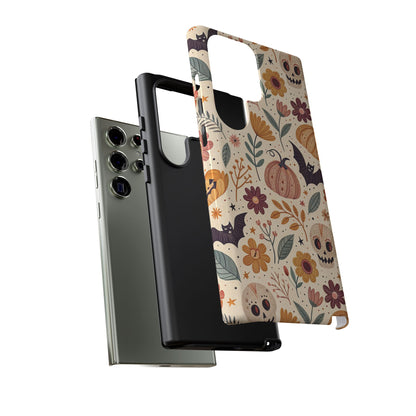 Halloween Skulls & Pumpkins Floral Samsung Case