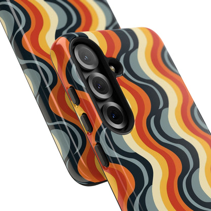 Retro Wavy Stripe Samsung Phone Case
