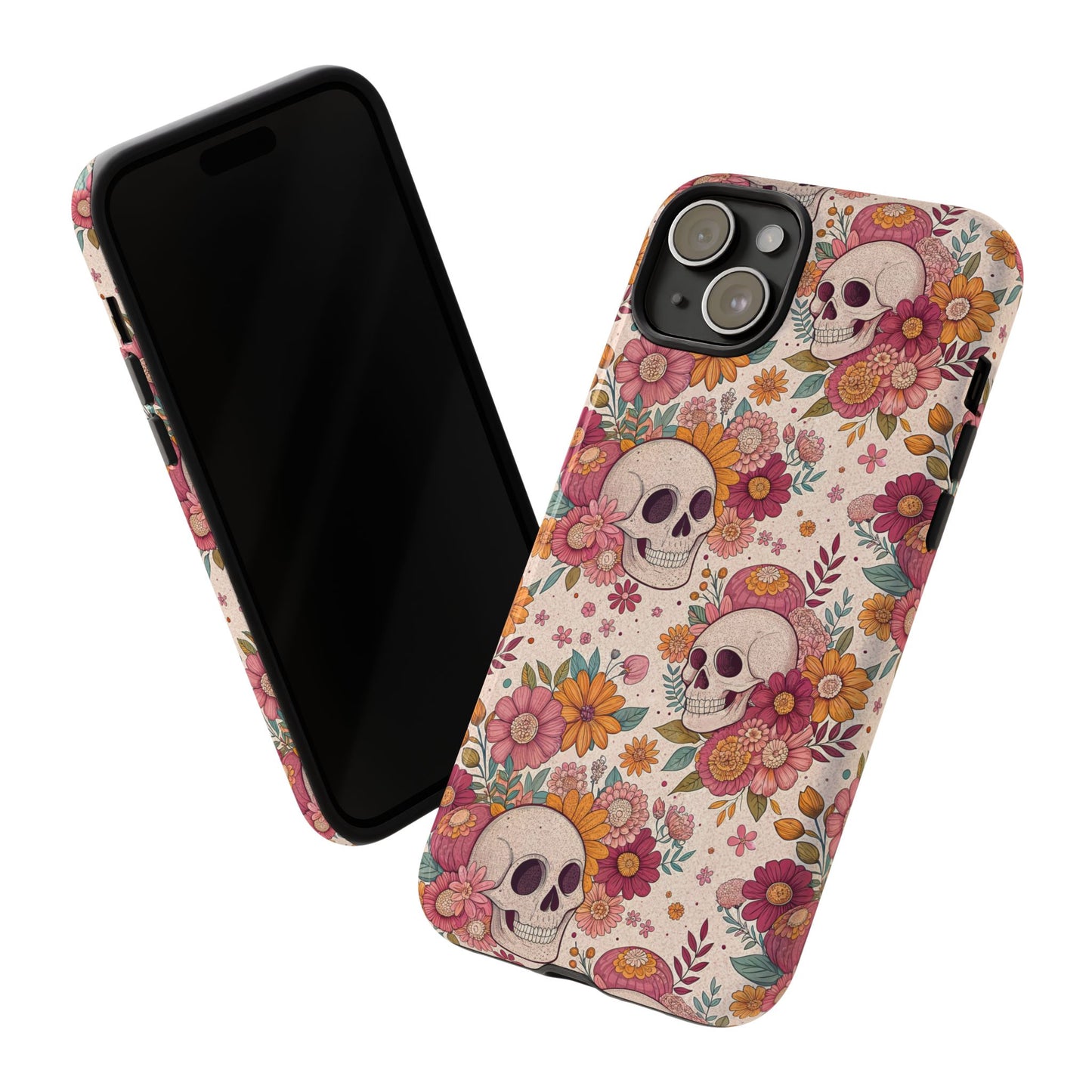 Floral Skull iPhone Case