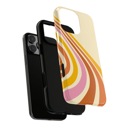 Retro Wave Swirl iPhone Case