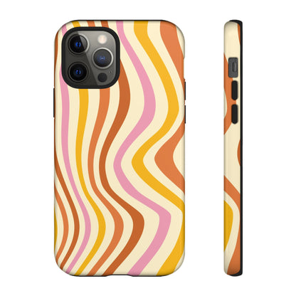 Retro Sunset Wave iPhone Case
