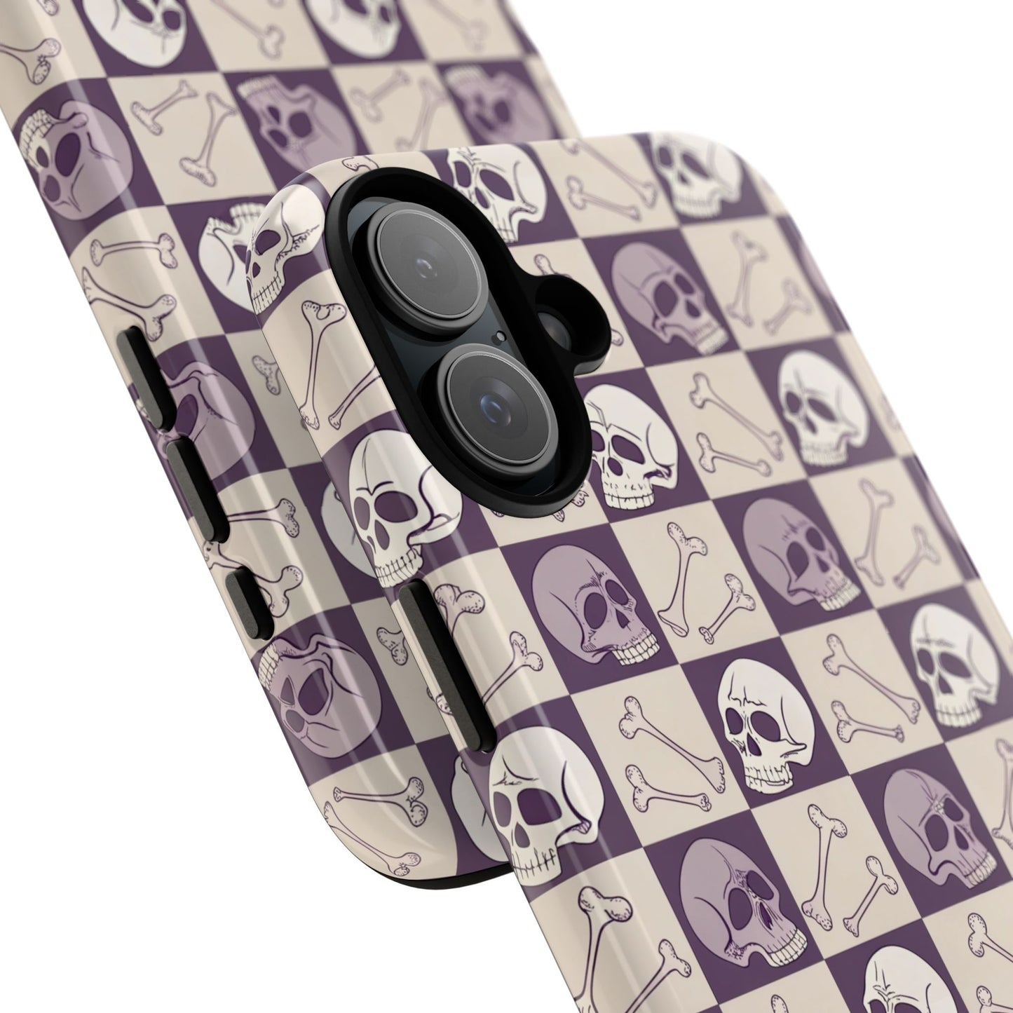 Skull & Bones Checkered iPhone Case