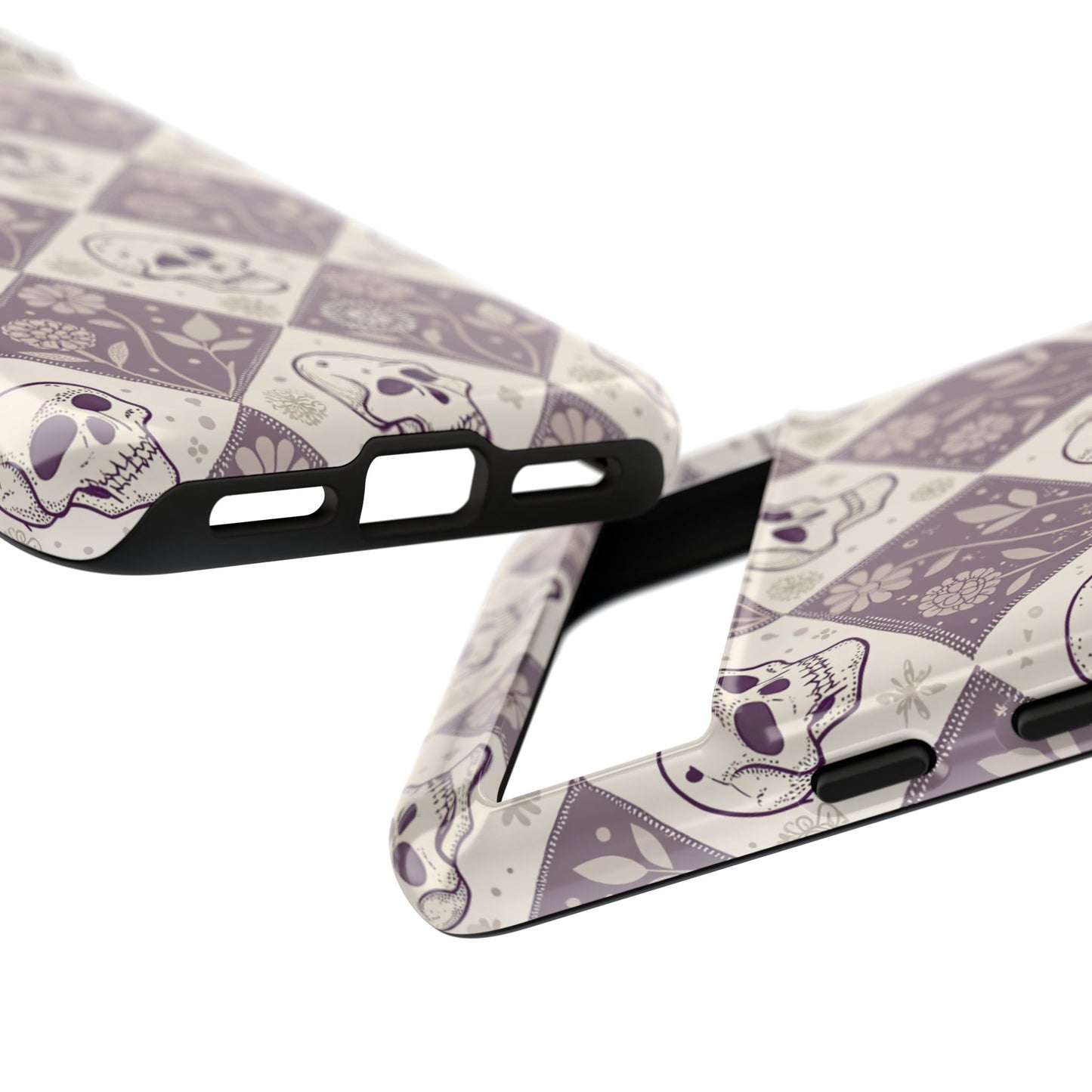Vintage Skull & Floral Diamond Google Pixel Case