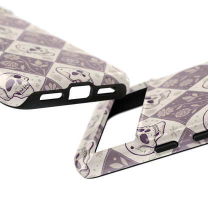 Vintage Skull & Floral Diamond Google Pixel Case