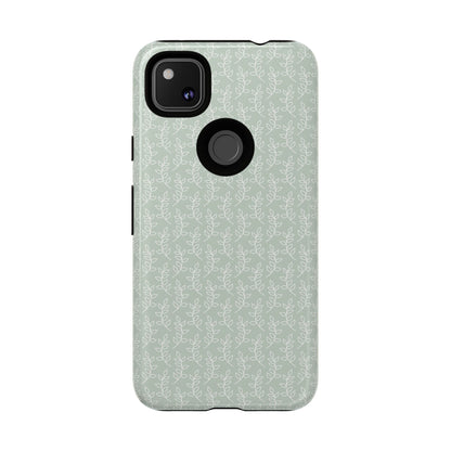 Minimal Leaf Print Google Pixel Case