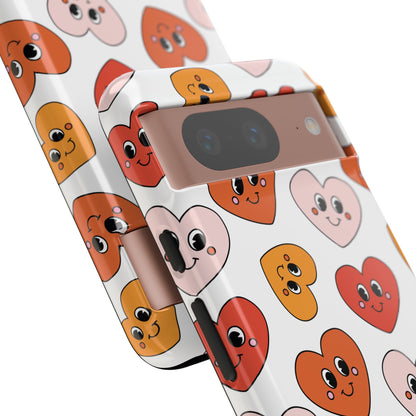 Smiley Heart Faces Google Pixel Case