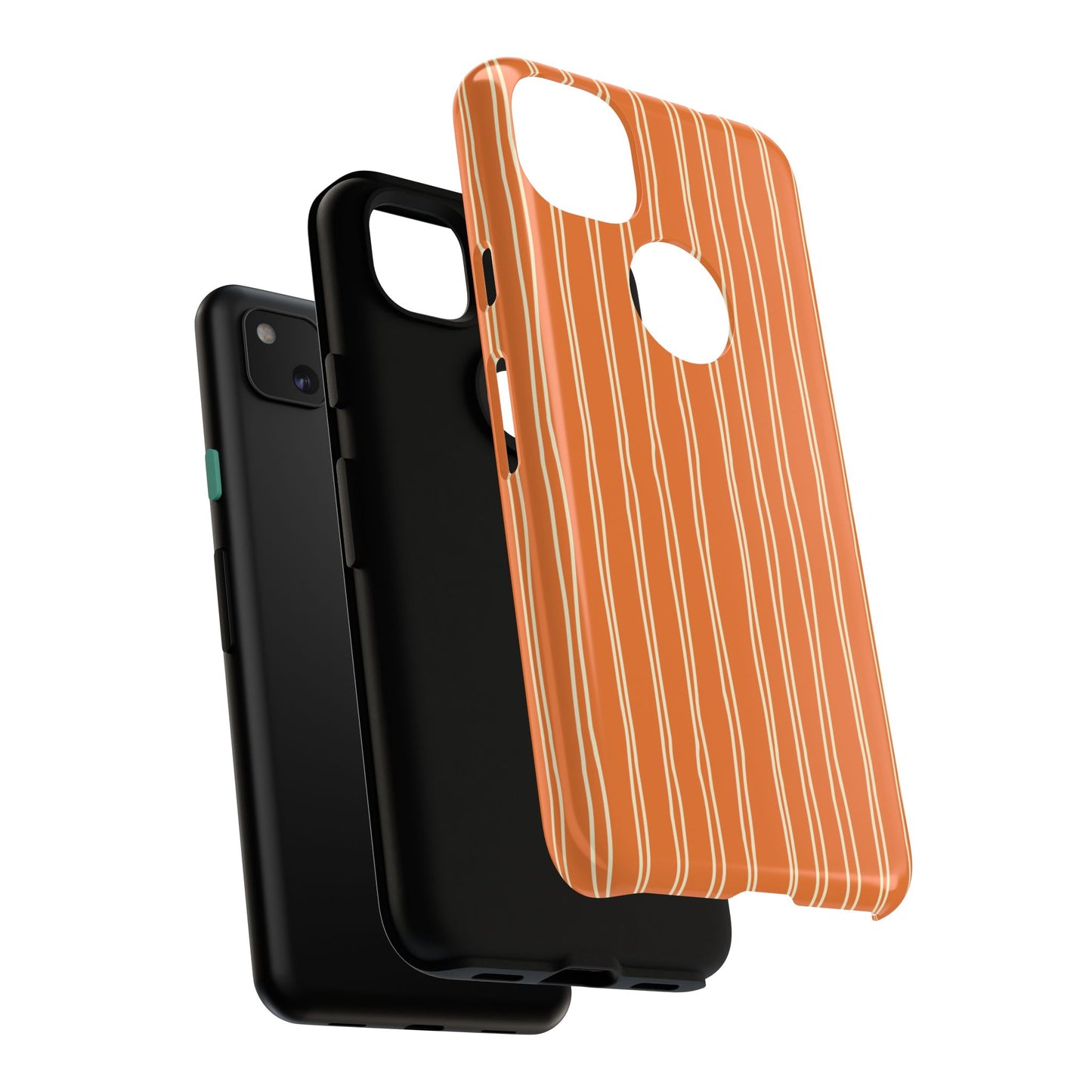 Orange Vertical Stripe Phone Google Pixel Case