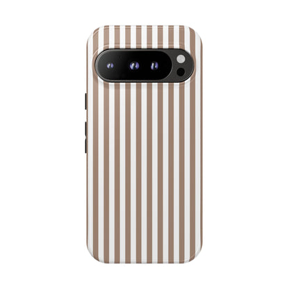 Beige & White Stripe Google Pixel Case