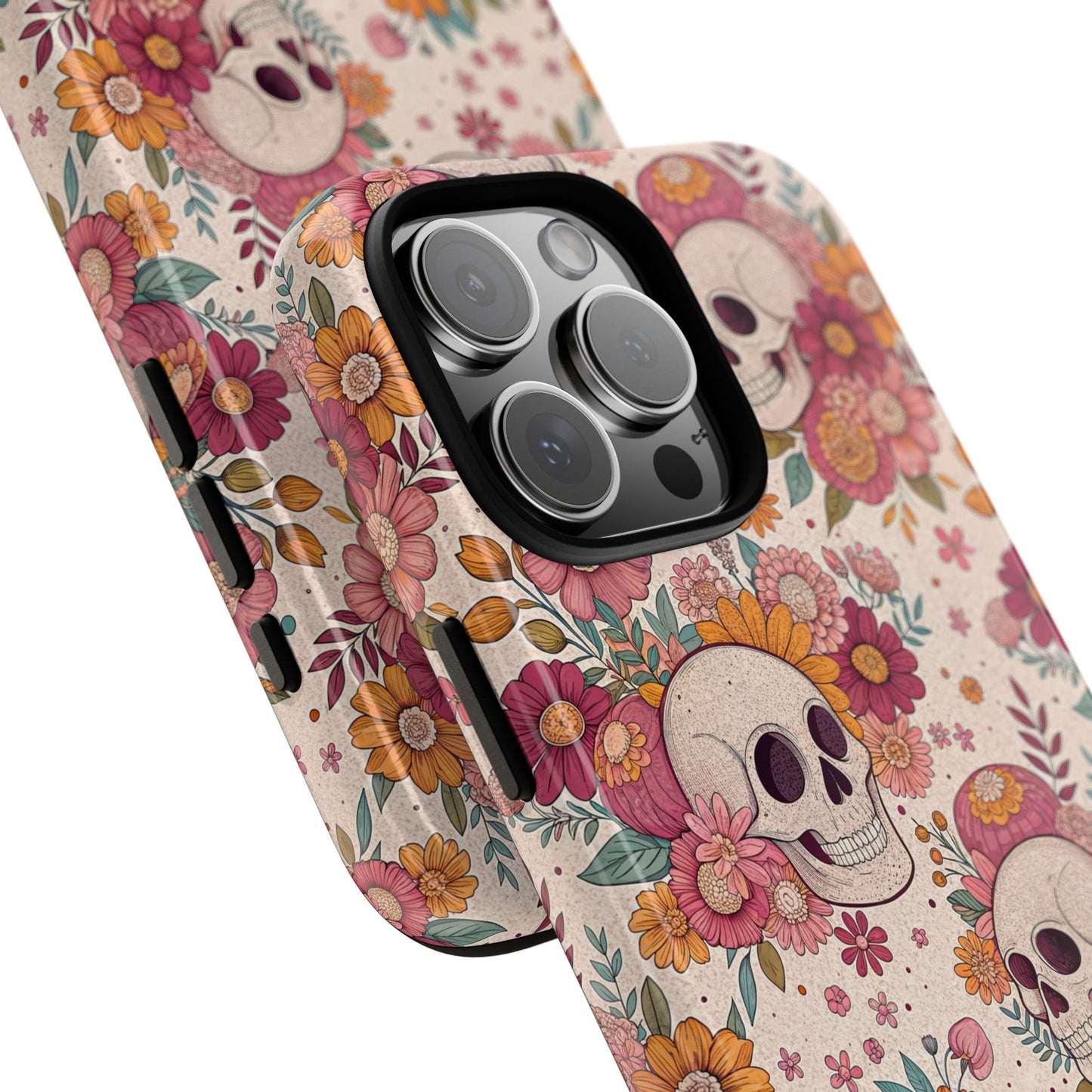Floral Skull iPhone Case