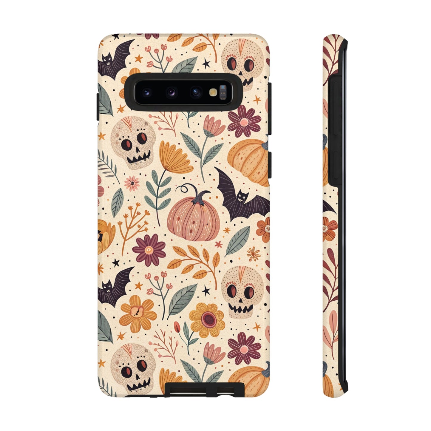 Halloween Skulls & Pumpkins Floral Samsung Case