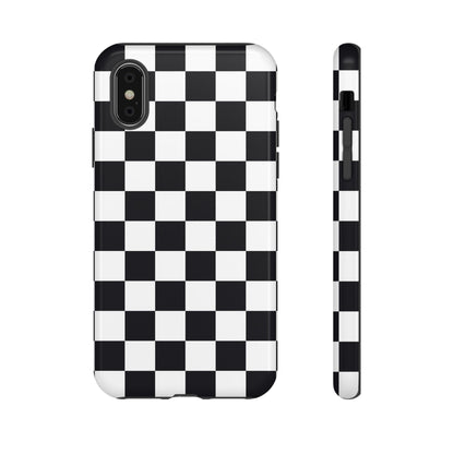 Black & White Checkerboard iPhone Case
