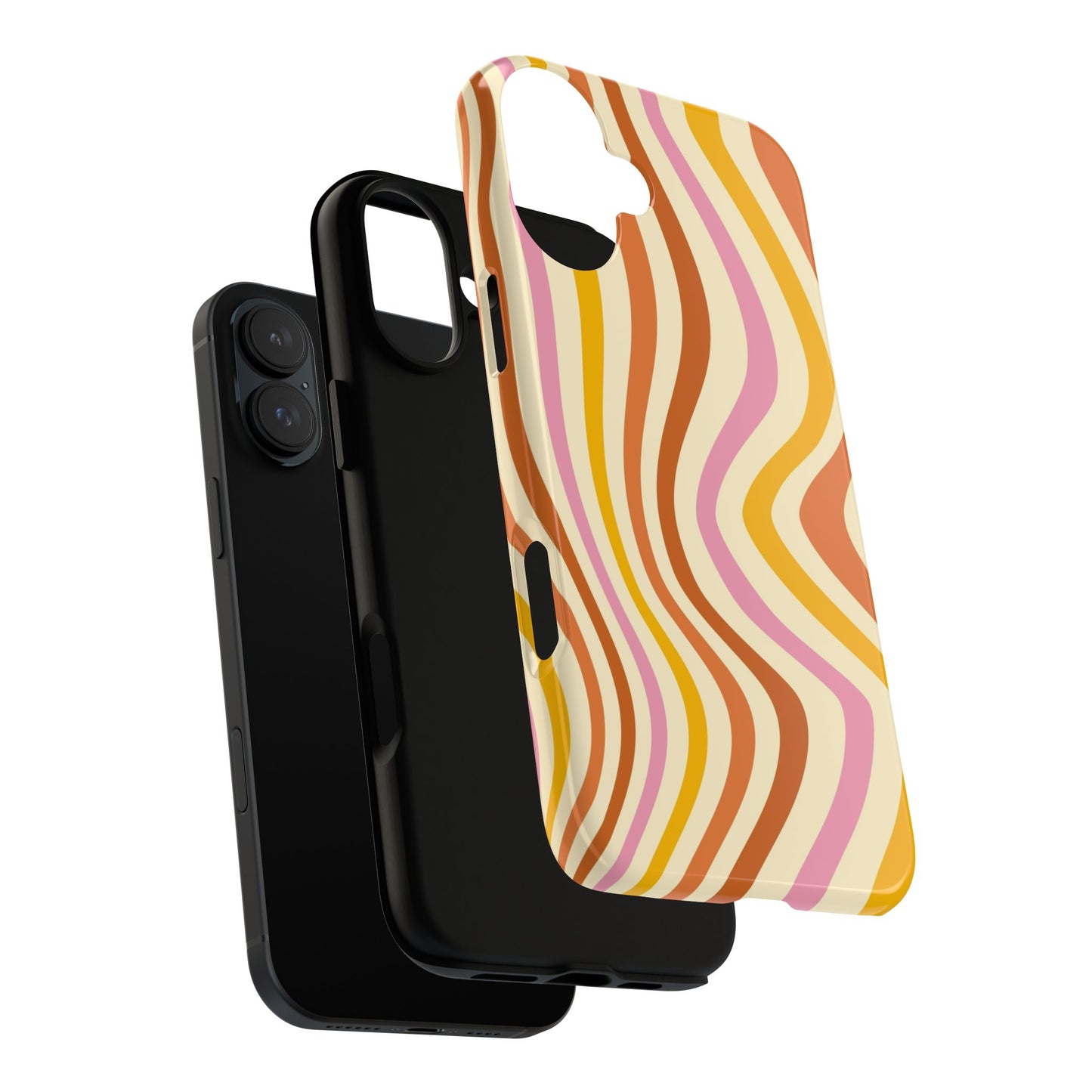 Retro Sunset Wave iPhone Case