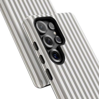 Gray & White Stripe Samsung Case