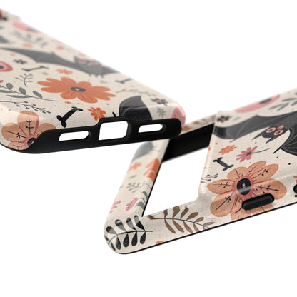 Floral Bats & Skulls Halloween Google Pixel Case