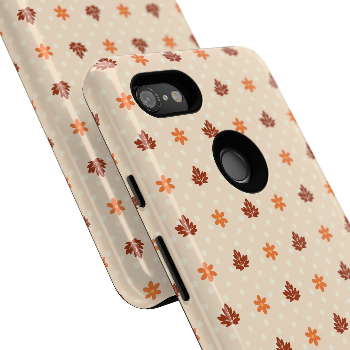 Beige Fall Floral Polka Dot Google Pixel Case