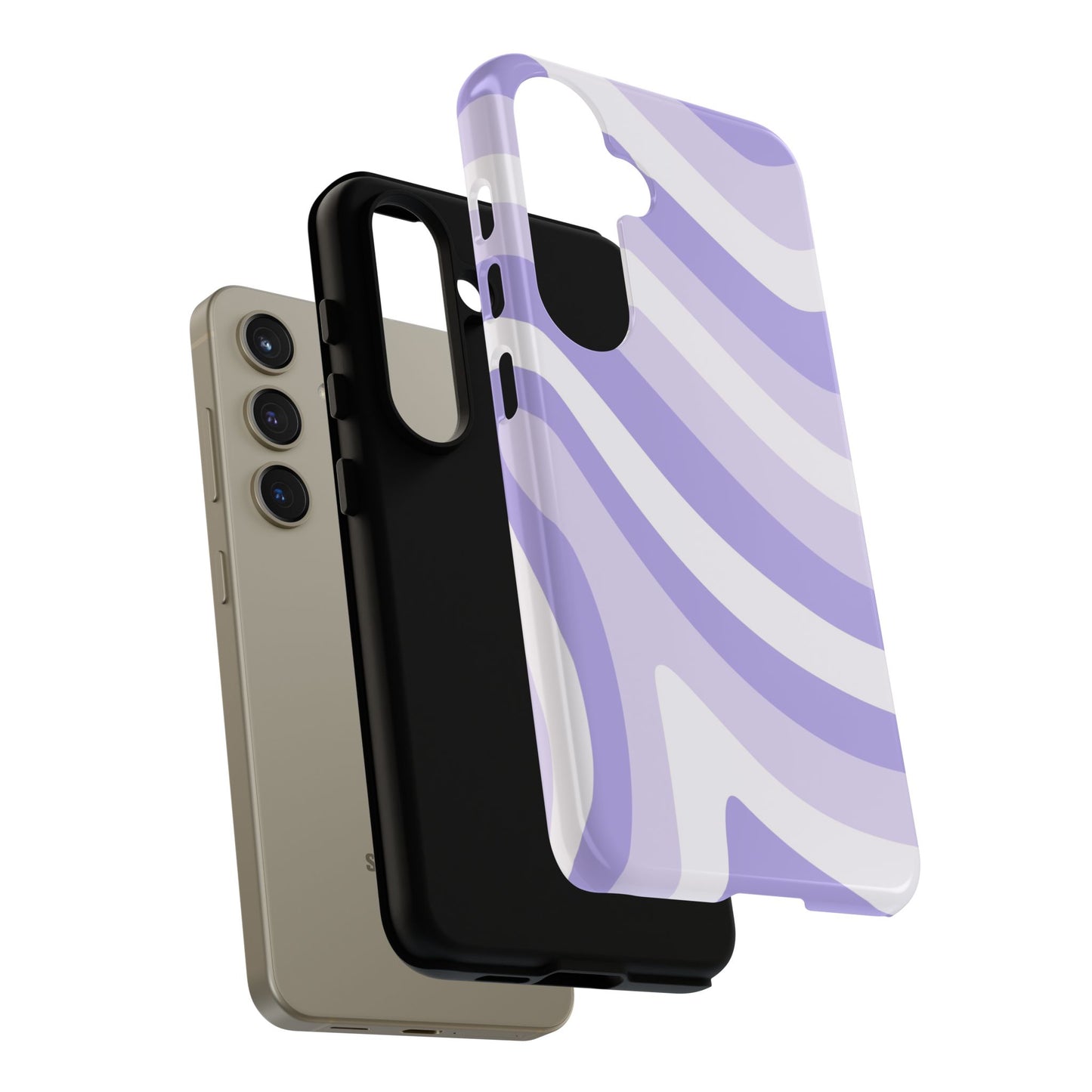 Lavender Wave Abstract Samsung Case