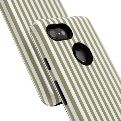 Sage & White Stripe Google Pixel Case