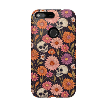 Skulls & Fall Florals Google Pixel Case