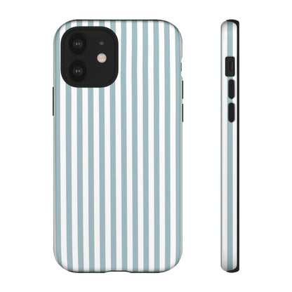 Blue & White Stripe iPhone Case