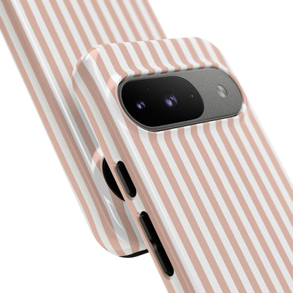 Blush & White Stripe Google Pixel Case