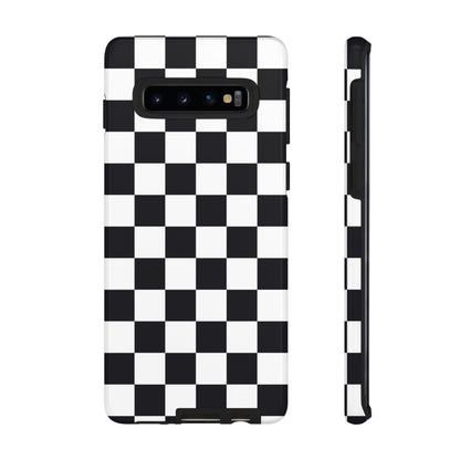 Black & White Checkerboard Samsung Case