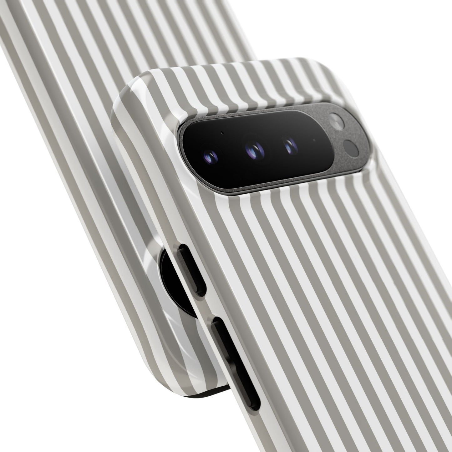 Gray & White Stripe Google Pixel Case