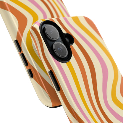 Retro Sunset Wave iPhone Case