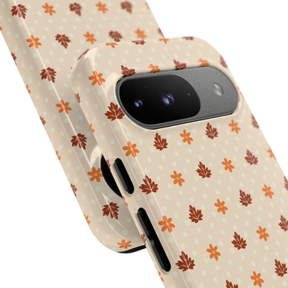 Beige Fall Floral Polka Dot Google Pixel Case