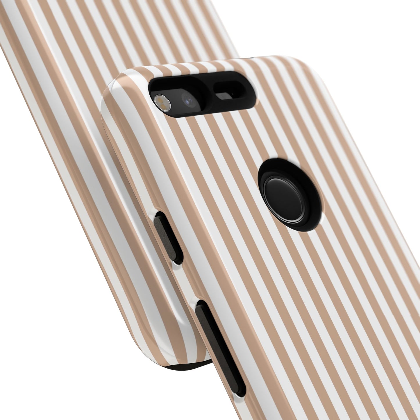 Tan & White Stripe Google Pixel Case