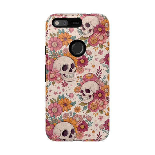Floral Skull Google Pixel Case