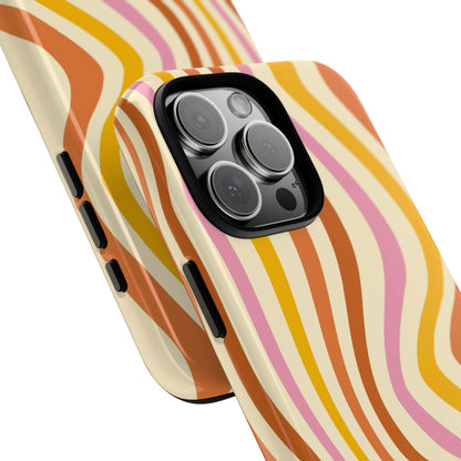 Retro Sunset Wave iPhone Case