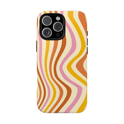 Retro Sunset Wave iPhone Case
