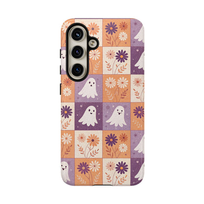Ghost Floral Checkerboard Samsung Case
