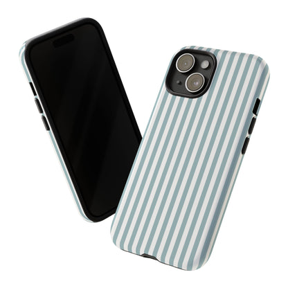 Blue & White Stripe iPhone Case