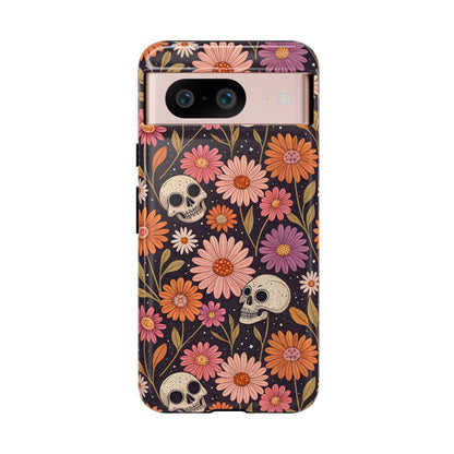 Skulls & Fall Florals Google Pixel Case