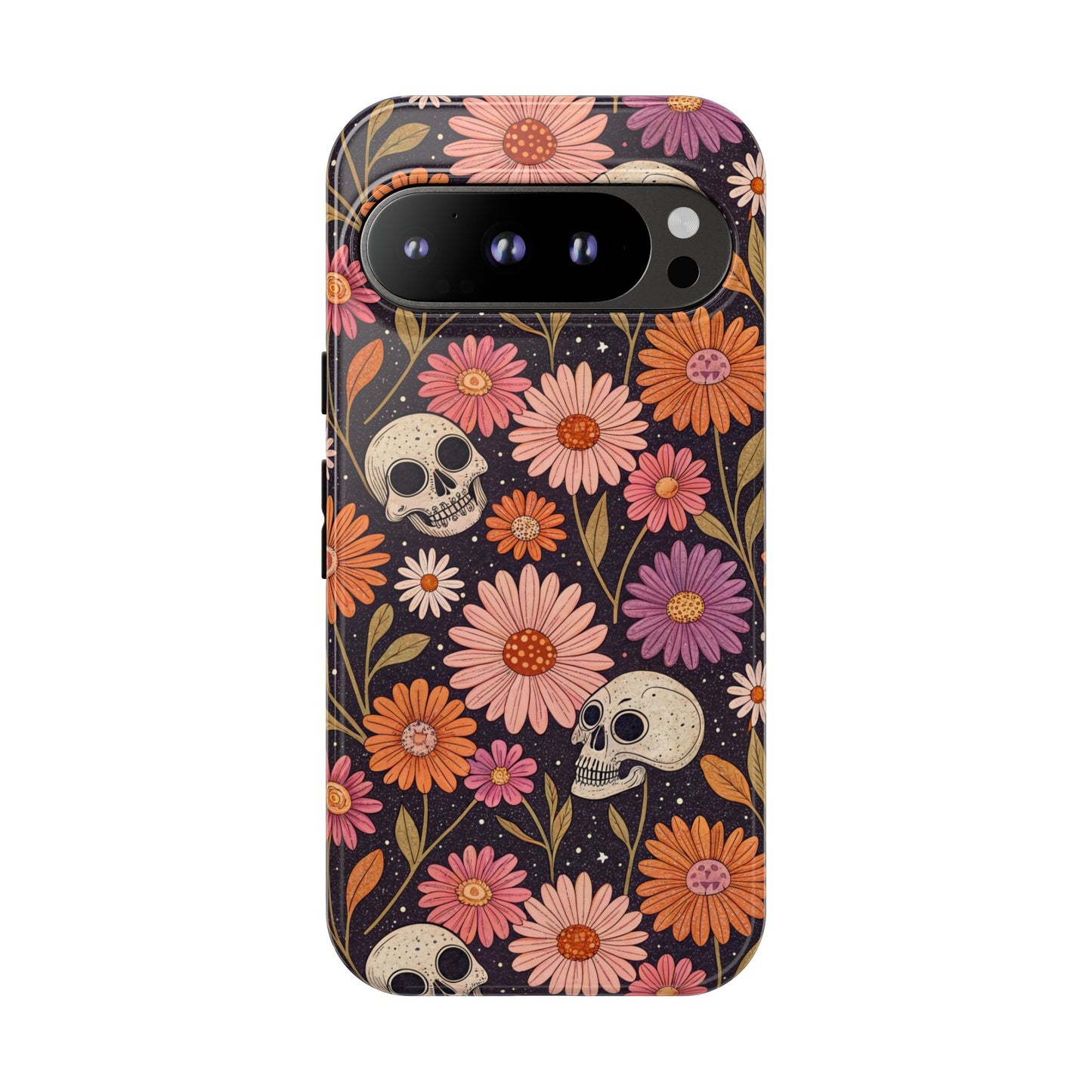 Skulls & Fall Florals Google Pixel Case
