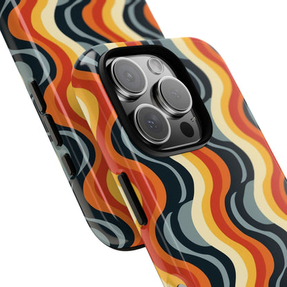 Retro Wavy Stripe iPhone Case